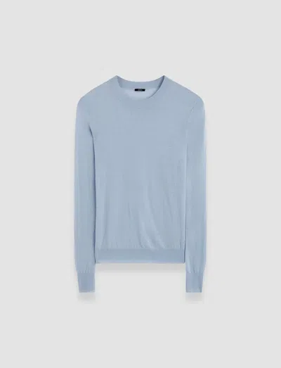 Joseph Cashair Round Neck Jumper In Faded Sky