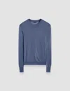Joseph Cashair Round Neck Jumper In Harbour