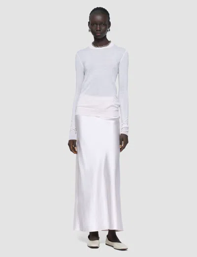 Joseph Cashair Round Neck Jumper In White