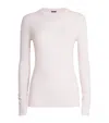 Joseph Cashair Round Neck Sweater In White
