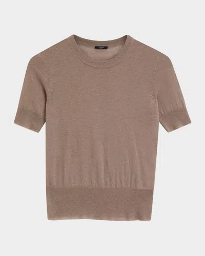 JOSEPH CASHAIR SEMI-SHEER CASHMERE TOP