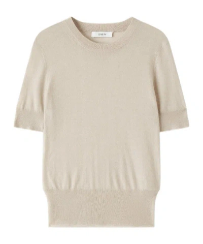 Joseph Cashair Short-sleeve Top In Gold
