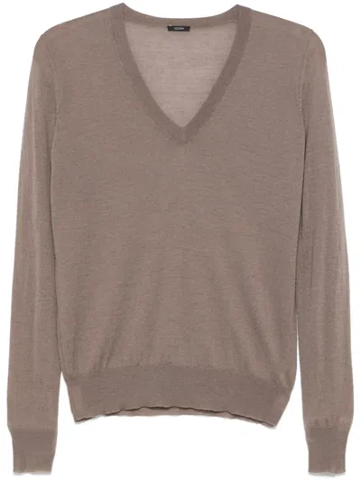 Joseph Cashair Sweater In Gray