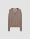 Joseph Womens Escargot Cashair V-neck Cashmere Jumper In Escargot