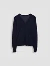 Joseph Womens Navy Cashair V-neck Cashmere Jumper In Navy