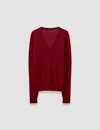 Joseph Womens Ruby Cashair V-neck Cashmere Knitted Jumper In Red