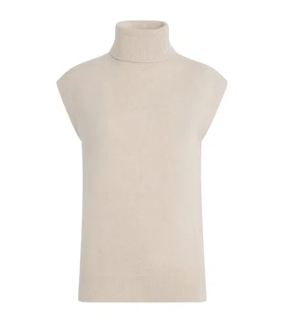 JOSEPH CASHMERE-BLEND BRUSHED SWEATER VEST