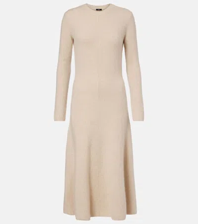 Joseph Cashmere-blend Sweater Dress In Neutral