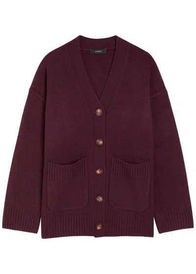 Joseph Cashmere Cardigan In Brown