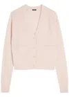 Joseph Womens Rose Open Relaxed-fit Cashmere Cardigan Xxs In Pink