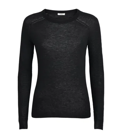 Joseph Cashmere Cashair Geras Sweater In Black