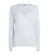Joseph Cashmere Cashair Sweater In Blue