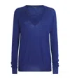 Joseph Cashmere Cashair Sweater In Blue