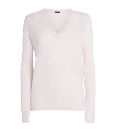 JOSEPH CASHMERE CASHAIR V-NECK SWEATER