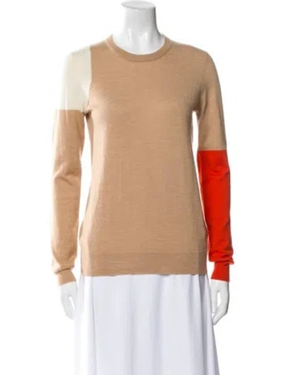 Pre-owned Joseph Cashmere Colorblock Pattern Sweater In Neutral