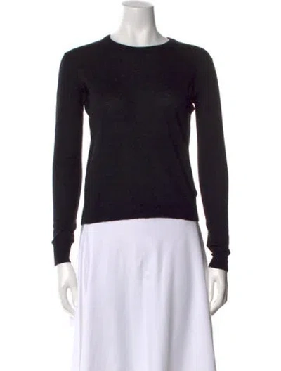 Pre-owned Joseph Cashmere Crew Neck Sweater In Black