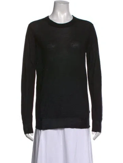Pre-owned Joseph Cashmere Crew Neck Sweater In Black