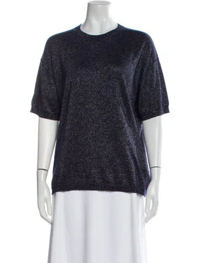 Pre-owned Joseph Cashmere Crew Neck Sweater In Blue