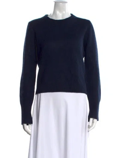 Pre-owned Joseph Cashmere Crew Neck Sweater In Blue