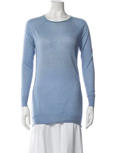 Pre-owned Joseph Cashmere Crew Neck Sweater In Blue