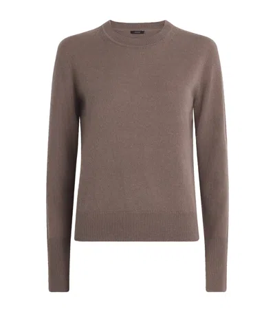 Joseph Cashmere Crew-neck Sweater In Brown