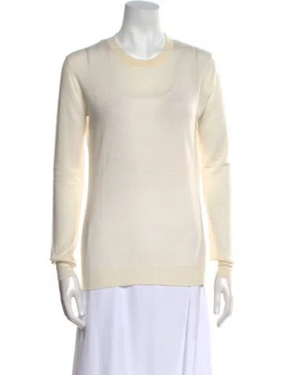 Pre-owned Joseph Cashmere Crew Neck Sweater In Neutral