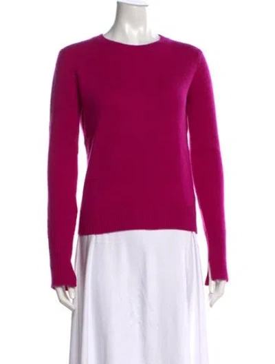 Pre-owned Joseph Cashmere Crew Neck Sweater In Pink