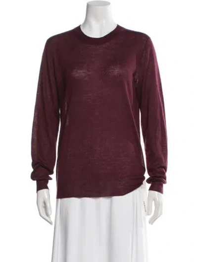 Pre-owned Joseph Cashmere Crew Neck Sweater In Red