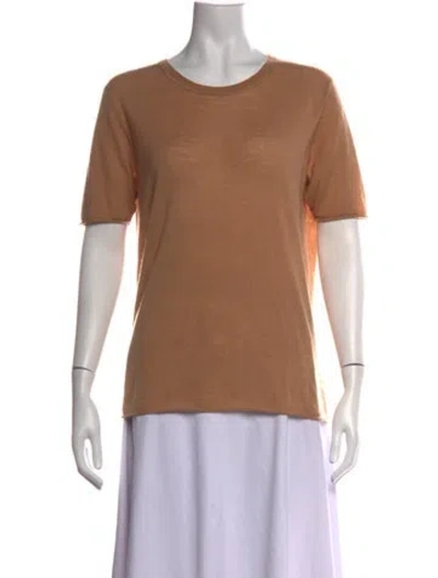 Pre-owned Joseph Cashmere Crew Neck T-shirt In Neutrals