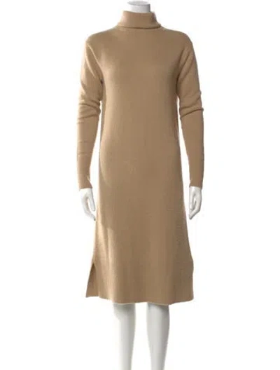 Pre-owned Joseph Cashmere Knee-length Dress In Neutral