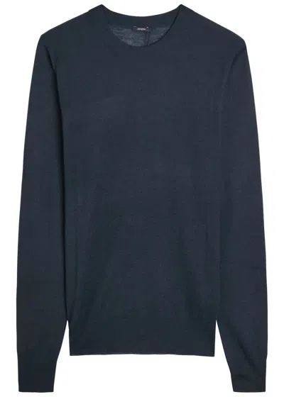 Joseph Cashmere Knit Top In Blue
