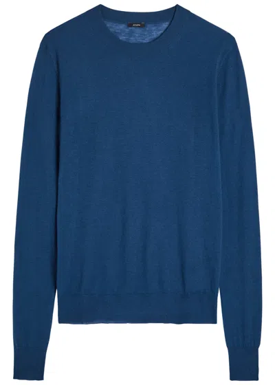 Joseph Cashmere Knit Top In Blue