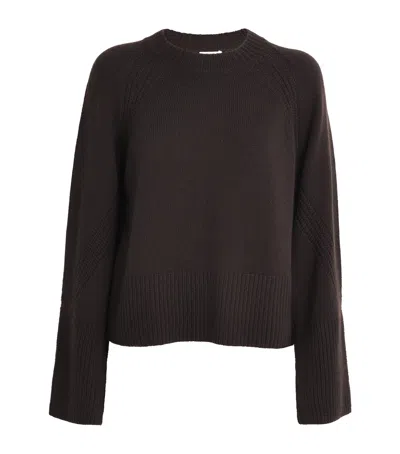 Joseph Cashmere Loftus Sweater In Brown