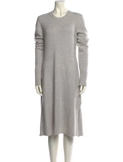 Pre-owned Joseph Cashmere Midi Length Dress In Gray
