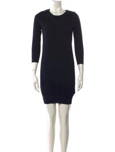 Pre-owned Joseph Cashmere Mini Dress In Black