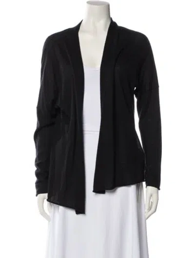 Pre-owned Joseph Cashmere Open Front Sweater In Blue