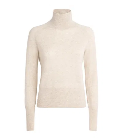 Joseph Cashmere Oxna Funnel-neck Sweater In Neutral