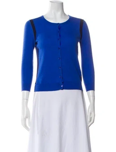 Pre-owned Joseph Cashmere Scoop Neck Sweater In Blue