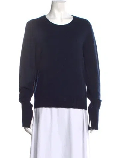 Pre-owned Joseph Cashmere Scoop Neck Sweater In Blue