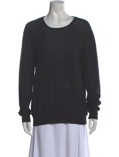 Pre-owned Joseph Cashmere Scoop Neck Sweater In Gray