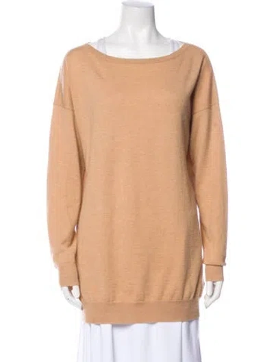 Pre-owned Joseph Cashmere Scoop Neck Sweater In Neutral