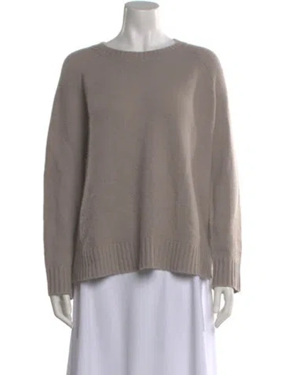 Pre-owned Joseph Cashmere Scoop Neck Sweater In Neutral