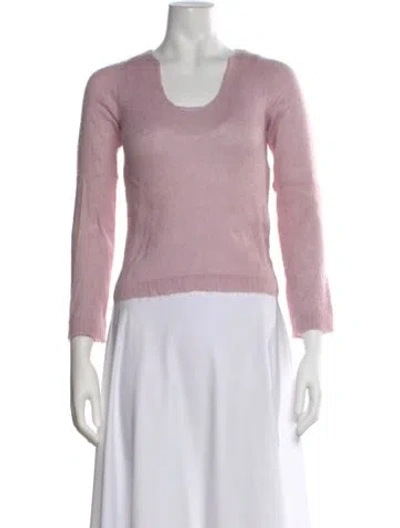 Pre-owned Joseph Cashmere Scoop Neck Sweater In Pink