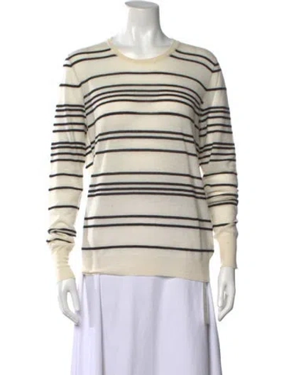 Pre-owned Joseph Cashmere Striped Sweater In Neutral