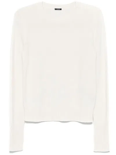 Joseph Crew-neck Silk-blend Jumper In 中性色