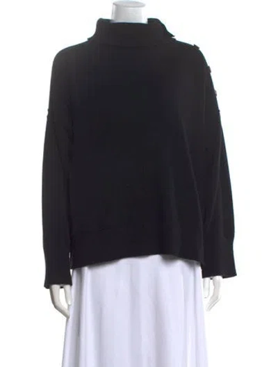 Pre-owned Joseph Cashmere Turtleneck Sweater In Black
