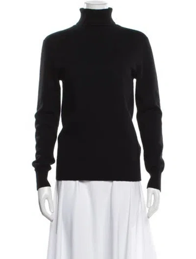Pre-owned Joseph Cashmere Turtleneck Sweater In Black