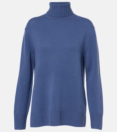 Joseph Cashmere Turtleneck Sweater In Blue