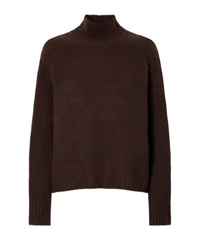 Joseph Cashmere Turtleneck Sweater In Brown