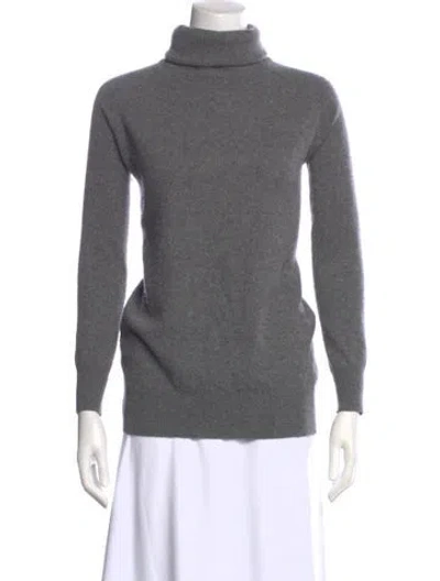 Pre-owned Joseph Cashmere Turtleneck Sweater In Gray